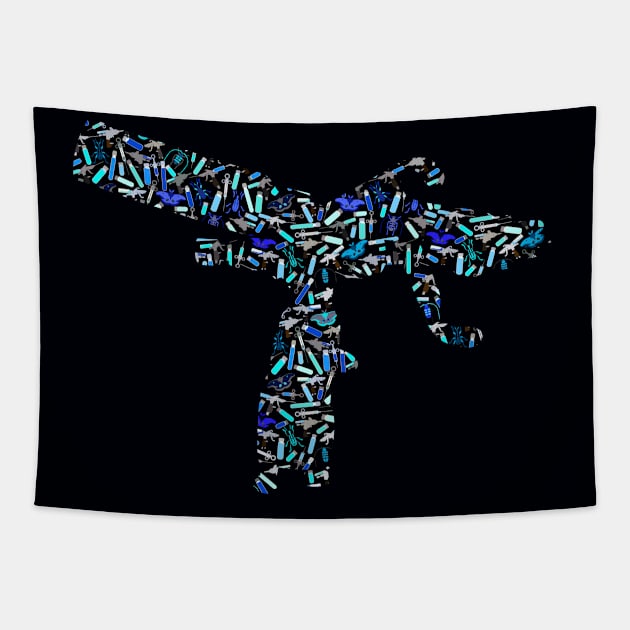 Zydrate Gun Tapestry by SpectreSparkC