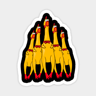 Screaming rubber chicken Magnet