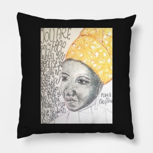 Maya Angelou Belonging quote Pillow