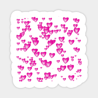 Little Pink Passion Hearts Magnet