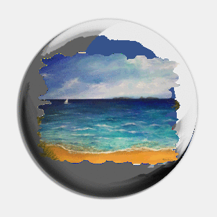 Seascape Pin