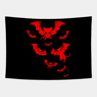 Batcat Red Tapestry