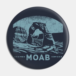 Retro Moab Utah Fan Art Pin