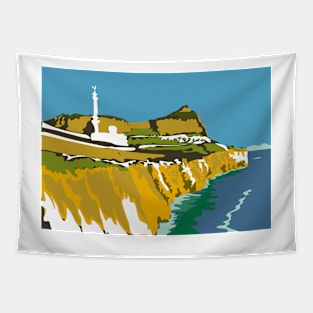 Rock of Gibraltar - Europa Point print Tapestry