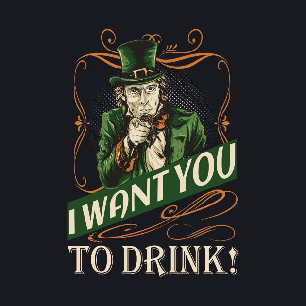 Drink funny St. Patrick’s Day Meme Slogan by Foxxy Merch