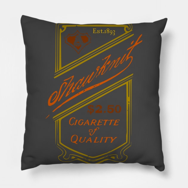Vintage Cigar label Pillow by SpaceWiz95