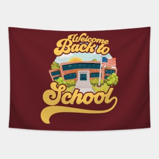 Welcome Back To School Tapestry