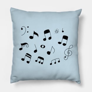 Music Notes Pillow