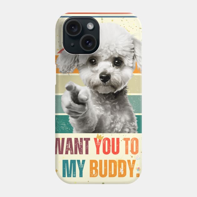 Poodles i want you pointing style Phone Case by NivestaMelo