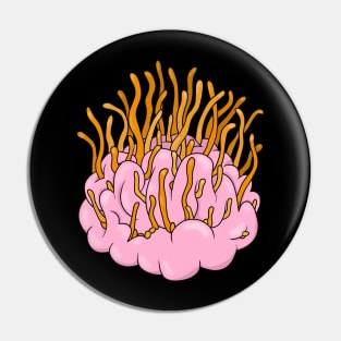 Brain and Cordyceps Pin