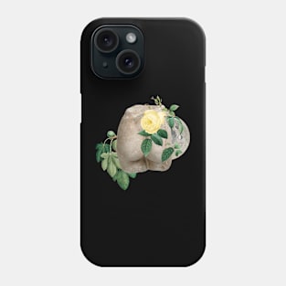 Surreal Collage Art, Floral Nude Sculpture with Moon Phases Phone Case