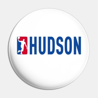 Hudson NBA Basketball Custom Player Your Name T-Shirt Pin