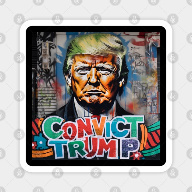 Convict Donald Trump Magnet by Dysfunctional Tee Shop