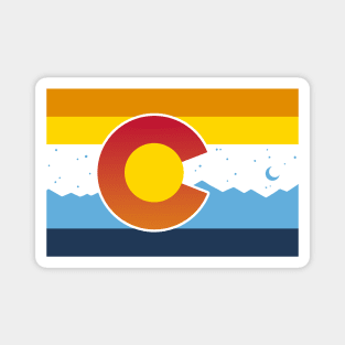 Colorado Flag AroAce Pride Magnet