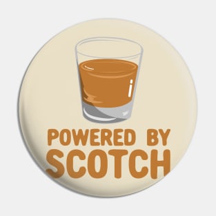 Powered By Scotch - Scotch Drinkers Gift Pin