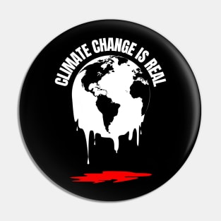 Climate Change is Real | Bleeding Eath Pin