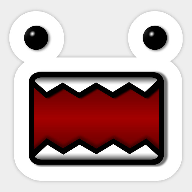Get Wallpaper Shaded Domo Kun Mouth Sticker Teepublic For iPhone