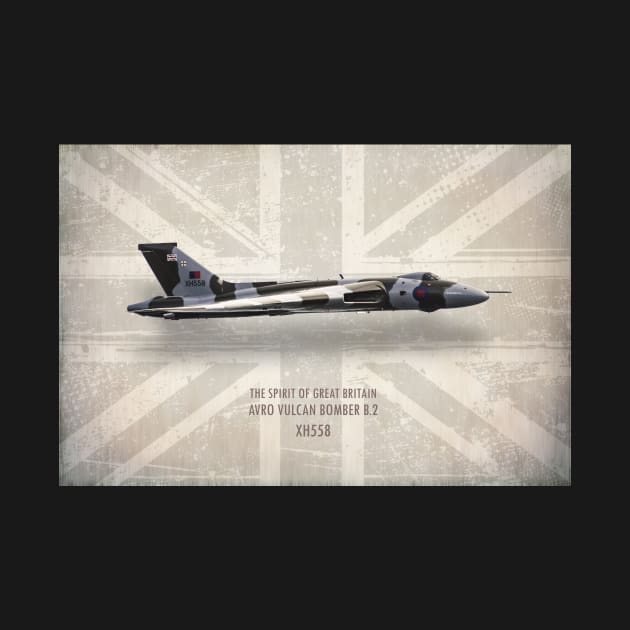 Avro Vulcan Bomber XH558 by aviationart