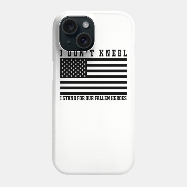 I don't kneel Phone Case by Captainstore