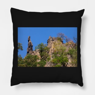 Bodetal, rock, cliff, cliff, Thale, Harz, Germany, autumn Pillow