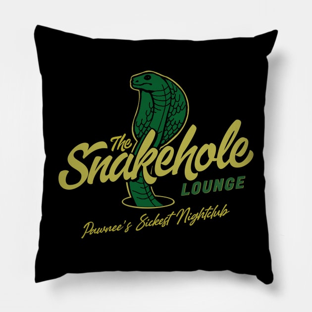 Snakehole Lounge Pillow by MindsparkCreative