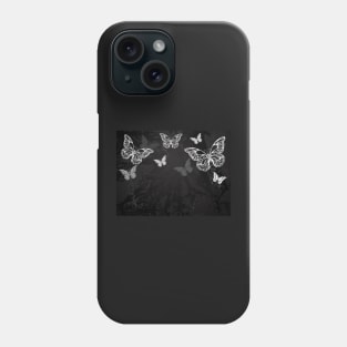 Butterflies Drawn in Chalk Phone Case