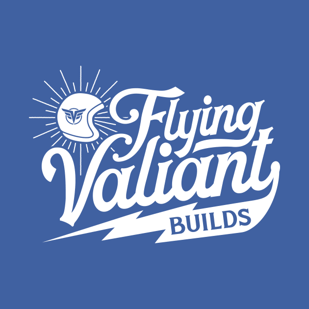 Flying Valiant Builds (Biker Style - White on Blue) by jepegdesign