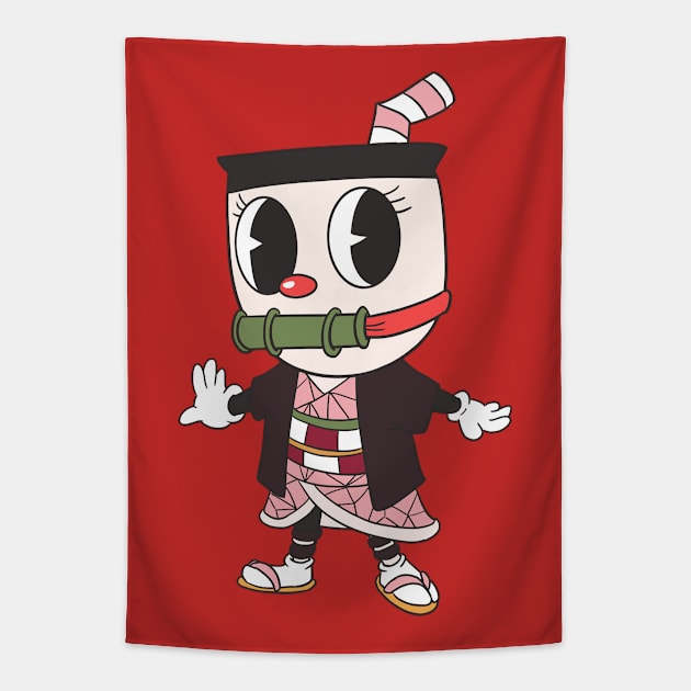 Cuphead Tapestry by Shaogao