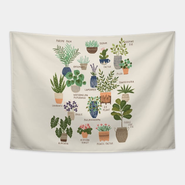 Urban Garden Tapestry by YuanXuDesign