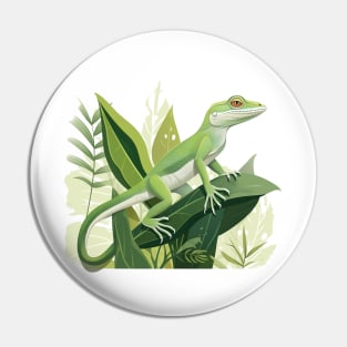 Green Anole Pin