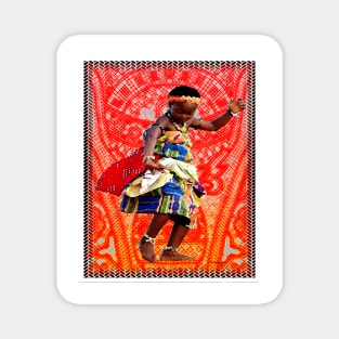 African Kwanzaa Dance Magnet