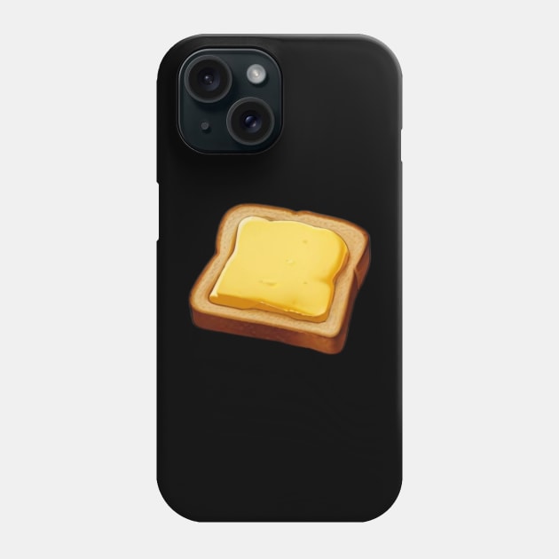 Butter Toast Sandwich Bread Vintage Yummy Kawaii Coffee Phone Case by Flowering Away