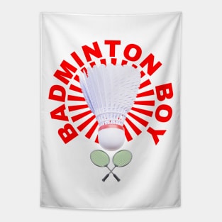 Badminton Boy - Badminton Player Tapestry