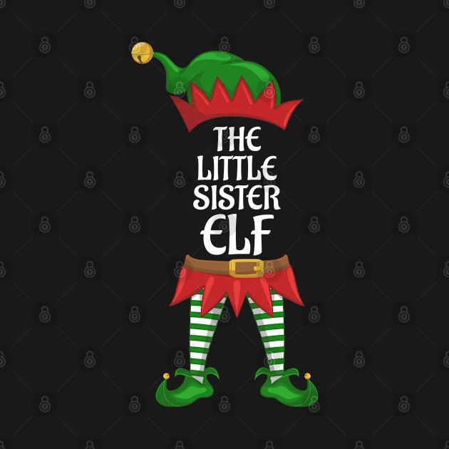 Little Sister Elf Family Matching Group Christmas Party by kalponik