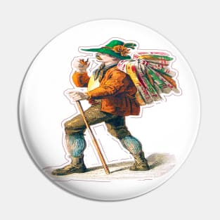 The street vendor vintage Pin