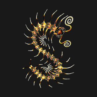 Bold Yellow Centipede T-Shirt