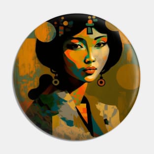 Asian Abstract #13 Pin