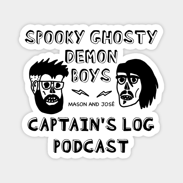 Spooky Ghosty Demon Boys Magnet by Captains Log