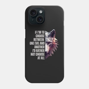 One Evil and Another II - Silver Wolf - Fantasy - Witcher Phone Case