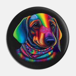 Dogs of Color - #5 (Dachshund) Pin