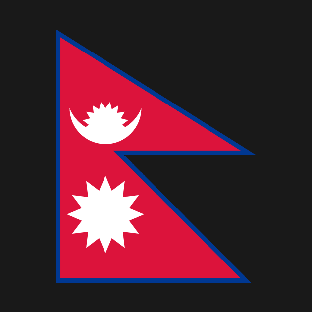 Nepalese Flag by SusanaDesigns