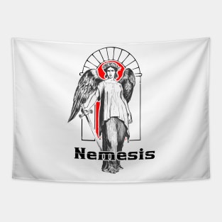 Nemesis the goddess of revenge and eternal hatreds Tapestry