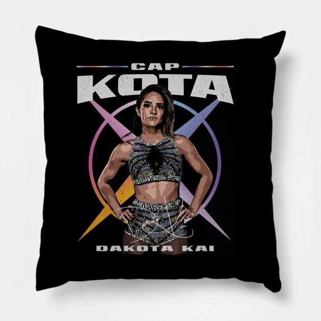 Dakota Kai Cap Kota Pillow by MunMun_Design