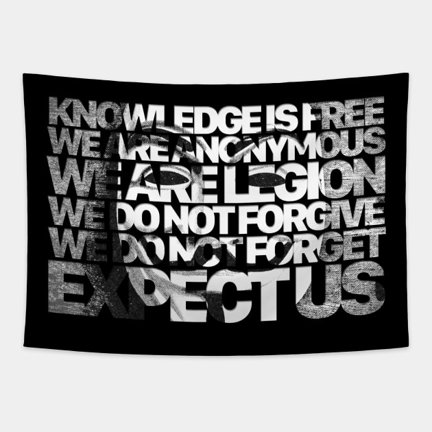 Anonymous Motto Tapestry by Aefe