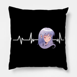 Anime Girl Heartbeat Anime Merch Otaku Gift Anime Girl Pillow