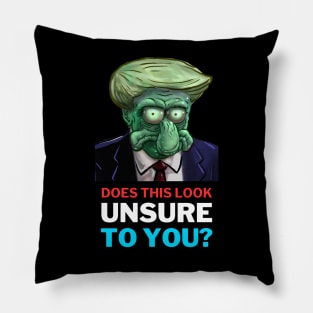 Unsure Mugshot Pillow