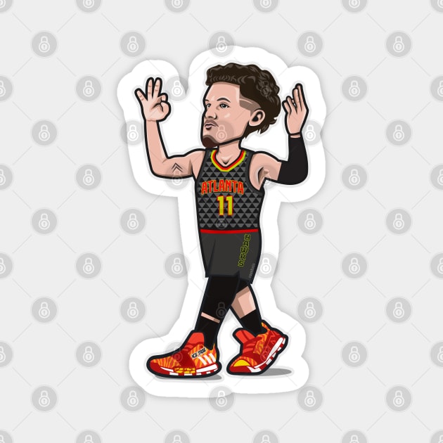 Trae Young Cartoon Style Magnet by ray1007
