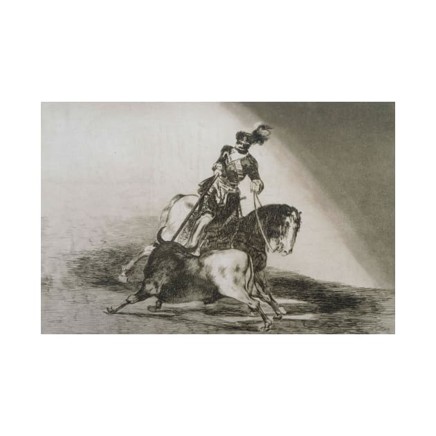 Charles Quint Lancant Un Taureau by Francisco Goya by Classic Art Stall