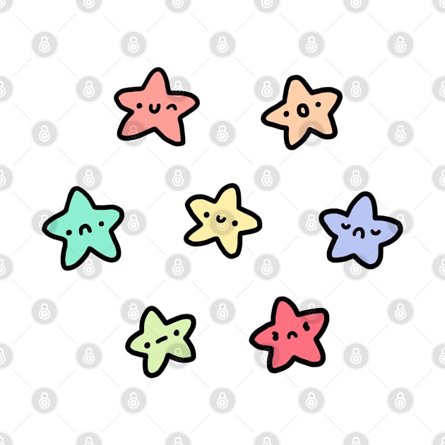 Colorful emotional stars by Nikamii