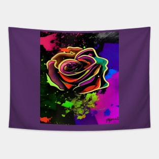 Neon Flower Tapestry